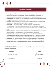 Musician Contract Template - page 6