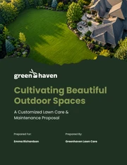 Lawn Care Proposal Template - صفحة 1
