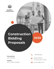 Construction Bidding Proposals - Page 1