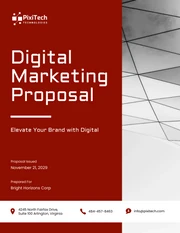 Digital Marketing Proposal Template - صفحة 1