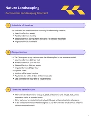 Commercial Landscaping Contract Template - Página 2