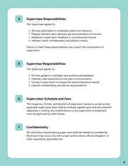 Social Work Supervision Contract Template - Página 2