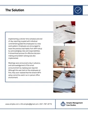 White and Blue Management Case Study Template - Page 6