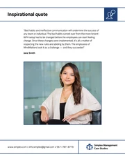 White and Blue Management Case Study Template - Page 8