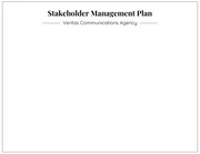 Minimal Stakeholder Management Plan Template - Page 2
