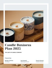 Candle Business Plan Template - Página 1