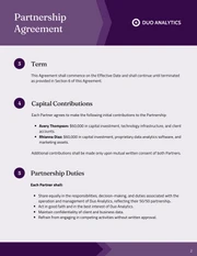50/50 Business Partnership Agreement Template - Página 2
