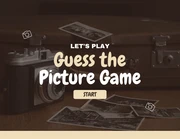 Brown And Gold Classic Retro Guess Picture Game Presentation - Page 1