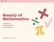 Pastel Color Mathematics Presentation - page 1