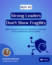 Leadership Myths vs. Facts LinkedIn Carousel Post Template - Page 3