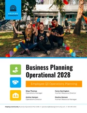 Business Operational Plan Template - Página 1
