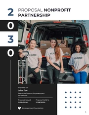 Nonprofit Partnership Proposal - Page 1