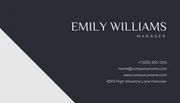 Light Grey And Black Minimalist Professional Modern Business Card - Page 2