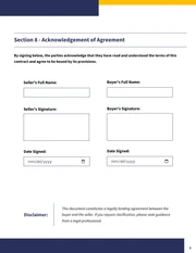 Private Car Sale Contract Template PDF - Página 4
