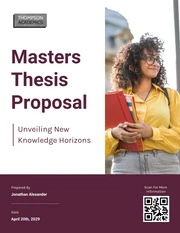 Masters Thesis Proposal Template - Page 1