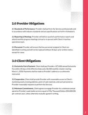 Exclusivity Contract Template - Seite 2