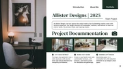White and Green Interior Designer Portfolio Presentation - Page 3
