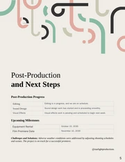 Full Soft Color Simple Shape Production Report - page 5