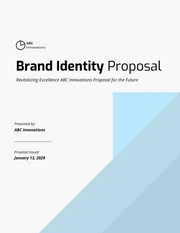 Brand Identity Proposal - Page 1