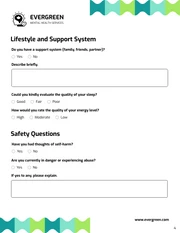 Counseling Intake Form Template - Seite 4