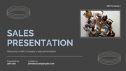Grey And Blue Minimalist Sales Presentation - Page 1