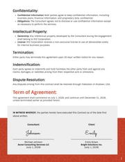 Business Consulting Contract Template - page 2