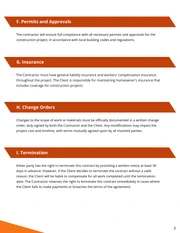 Construction Project Contract Template - Página 3