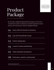 Black Simple Clean Brand Management Proposal - Seite 4