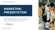 Navy Blue And Yellow Modern Marketing Presentation - Page 1