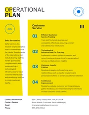 Simple Clean Yellow Operational Plan - Seite 5