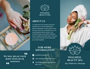 Blue And White Modern Aesthetic Elegant Beauty Spa Brochure - Page 1