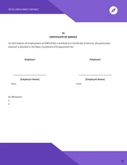 Retail Employment Contract Template - Página 5