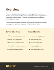 Handyman Proposal Template - صفحة 2