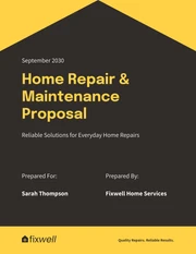 Handyman Proposal Template - صفحة 1