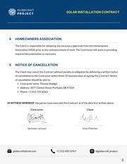 Solar Installation Contract Template - صفحة 3