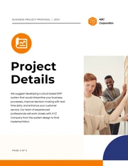 Blue And Orange Business Professional Proposal - Seite 3
