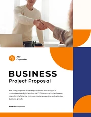 Blue And Orange Business Professional Proposal - Seite 1
