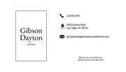 Black & White Simple Business Church Card - Page 2