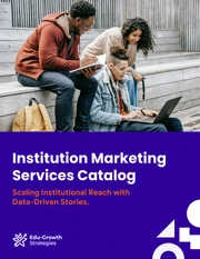 Institution Marketing Services Catalog Template - صفحة 1