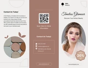 Brown Beauty Product Tri-fold Brochure - Page 1