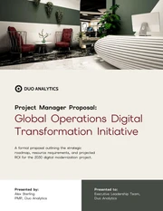 Project Manager Proposal Template - Seite 1