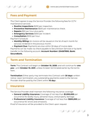 CCTV Maintenance Contract Template - page 3