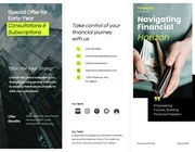 Neon Green Minimalist Finance Company Tri Fold Brochure - Page 1