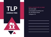 Corporate Consultant Business Postcard - صفحة 2