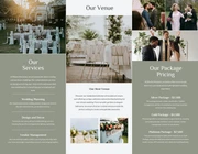 Soft Green and White Wedding Tri Fold Brochure - Seite 2