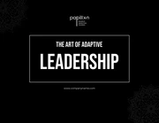 Minimalist Black and White Leadership Presentation - Seite 1