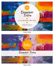 Colorful Painter Business Card - Page 1