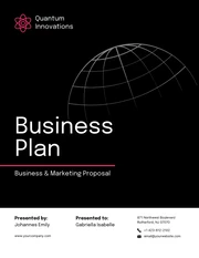 Black and Pink Biotech Business Plan - Page 1