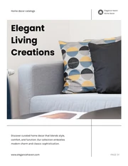 Simple Clean Black and White Home Decor Catalog - Page 1