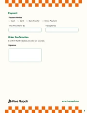 Pizza Order Form Template - Seite 3